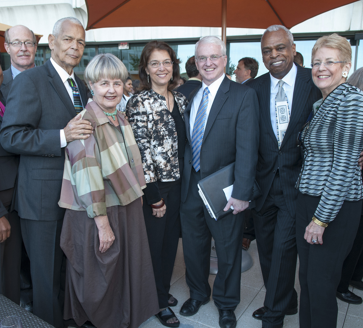 Julian Bond with friends
